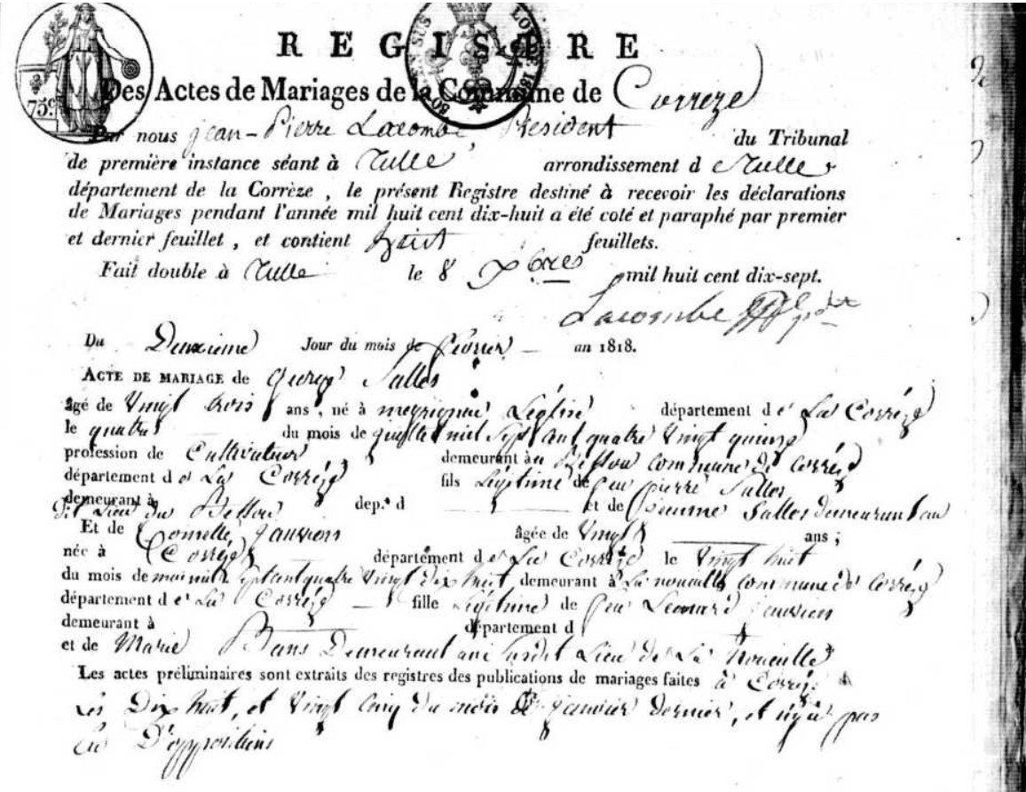 Mariage Salles Georges - Jauvion Toinette 02_02_1818 -1.jpg